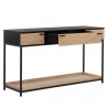 Sunpan Rosso Console Table - Front Side Opened Angle