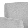 Sunpan Lorilyn Lounge Chair - Belfast Heather Grey - Closeup Top Angle
