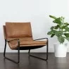 Sunpan Zancor Lounge Chair - Tan Leather - Lifestyle - Sunpan Zancor Lounge Chair - Tan Leather - Lifestyle