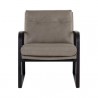 Sunpan Sterling Lounge Chair Missouri Stone Leather - Front Angle