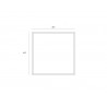 Sunpan Rocky Road - 48" x 48" - Black Floater Frame