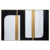 Sunpan The Path (set of 3) - 30" x 60" - Gold Floater Frame 1