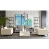 Sunpan Blue Lagoon (set of 3) - 30" x 60" - Charcoal Floater Frame - Lifestyle