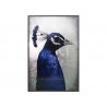 Sunpan The Peacock - 48" x 72" - Charcoal Frame