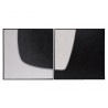 Sunpan Double Cross (set of 2) - 48" x 48" - Black Floater Frame - Front Angle