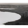 Sunpan Lonesome Wetlands - 60" x 60" - Black Floater Frame - Angle