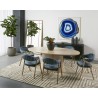 Sunpan Blue Agate - 48" x 48" - Gold Frame - Lifestyle