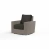 Coronado Club Chair in Spectrum Carbon w/ Self Welt - Front Side Angle - Coronado Club Chair in Spectrum Carbon w/ Self Welt - Front Side Angle