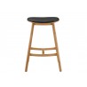 Greenington Skol Counter Height Stool With Leather Seat Caramelized - Set of Two - Front Angle