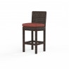 Montecito Barstool in Canvas Henna w/ Self Welt - Front Side Angle