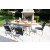 Galliano 7 Pc Dining Set with Sling in Castaway