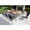 Galliano 9 Pc Dining Set with Sling in Castaway