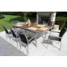 Galliano 9 Pc Dining Set with Sling in Castaway - Galliano 9 Pc Dining Set with Sling in Castaway