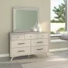 Alpine Furniture Flynn Mid Century Modern Mirror, Grey - Lifestyle - Alpine Furniture Flynn Mid Century Modern Mirror, Grey - Lifestyle