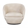 Sunpan Treviso Swivel Lounge Chair in Bravo Cream - Front View 2