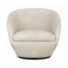 Sunpan Treviso Swivel Lounge Chair in Bravo Cream - Front View 2 - Sunpan Treviso Swivel Lounge Chair in Bravo Cream - Front View 2
