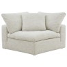 Moe's Home Collection Clay Corner Chair NeverFear Fabric Coastside Stand - Front