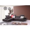 J&M Furniture A761 Italian Leather Sectional Slate In Left / Right Hand Facing  004