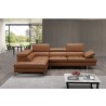 J&M Furniture A761 Italian Leather Sectional Slate In Left / Right Hand Facing  002