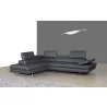 J&M Furniture A761 Italian Leather Sectional Slate In Left / Right Hand Facing  005 - J&M Furniture A761 Italian Leather Sectional Slate In Left / Right Hand Facing  005