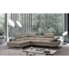 J&M Furniture A761 Italian Leather Sectional Slate In Left / Right Hand Facing  01