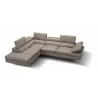 J&M Furniture A761 Italian Leather Sectional Slate In Left / Right Hand Facing  006 - J&M Furniture A761 Italian Leather Sectional Slate In Left / Right Hand Facing  006
