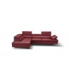 J&M Furniture A761 Italian Leather Sectional Slate In Left / Right Hand Facing  010