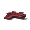 J&M Furniture A761 Italian Leather Sectional Slate In Left / Right Hand Facing  008