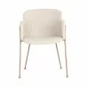 Sunpan Odesa Dining Armchair Dillon Cream - Front Angle - Sunpan Odesa Dining Armchair Dillon Cream - Front Angle