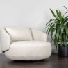 Sunpan Walsh Swivel Lounge Chair Effie Linen - Lifestyle