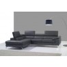 J&M Furniture A973 Modern Italian Leather in Left Hand Facing