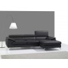 J&M Furniture A973B Italian Leather Mini Sectional  Right Hand