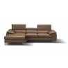 J&M Furniture A973B Italian Leather Mini Sectional Caramel - J&M Furniture A973B Italian Leather Mini Sectional Caramel