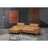 J&M Furniture A973B Italian Leather Mini Sectional Freesia
