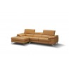 J&M Furniture A973B Italian Leather Mini Sectional Freesia