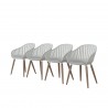 International Home Miami Amazonia 4-Piece Chairs Set - Angled