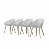 International Home Miami Amazonia 4-Piece Chairs Set - Angled