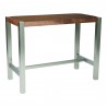 Moe's Home Collection Riva Counter Table in Walnut - Front Side Angle