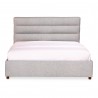 Moe's Home Collection Takio Queen / King Bed - Light Grey - Front Angle