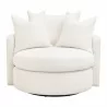Essentials for Living Lourne Petite Swivel Sofa Chair - Front Angle - Essentials for Living Lourne Petite Swivel Sofa Chair - Front Angle