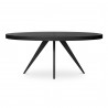 Moe's Home Collection Parq Oval Dining Table Black - Front Angle