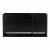 Moe's Home Collection Quinton Large Black Dresser - Front Angle - Moe's Home Collection Quinton Large Black Dresser - Front Angle