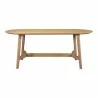 Moe's Home Collection Trie Dining Table in Large - Natural - Front Angle - Moe's Home Collection Trie Dining Table in Large - Natural - Front Angle