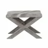 Sunpan Theodora Stool Grey - Front Angle - Sunpan Theodora Stool Grey - Front Angle