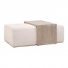 Essentials  for Living Dovetail Upholstered Coffee Table - Front Angle