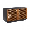 Greenington 48" Rowan Media Center, Amber - Front Side Angle