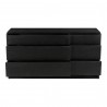 Moe's Home Collection Quinton Large Black Dresser - Front Opened Angle