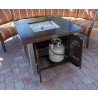 AZ Patio Heaters Outdoor Fire Pit in Hammered Bronze/Stainless Steel - Lifestyle