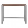 Moe's Home Collection Riva Counter Table in Walnut - Front Angle