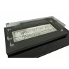 AZ Patio Heaters Two Tiered Firepit in Black Mocha - No Cover - Front Side Top Angle